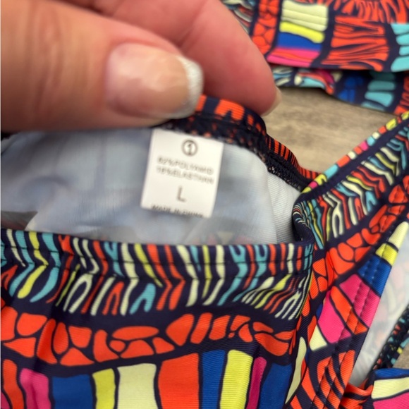 Colorful Patterned Bikini Set - Picture 2 of 3